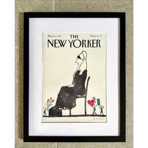Framed 1990 The New Yorker May 14 Magazine Cover R.O. Blechman Whistler's Mother